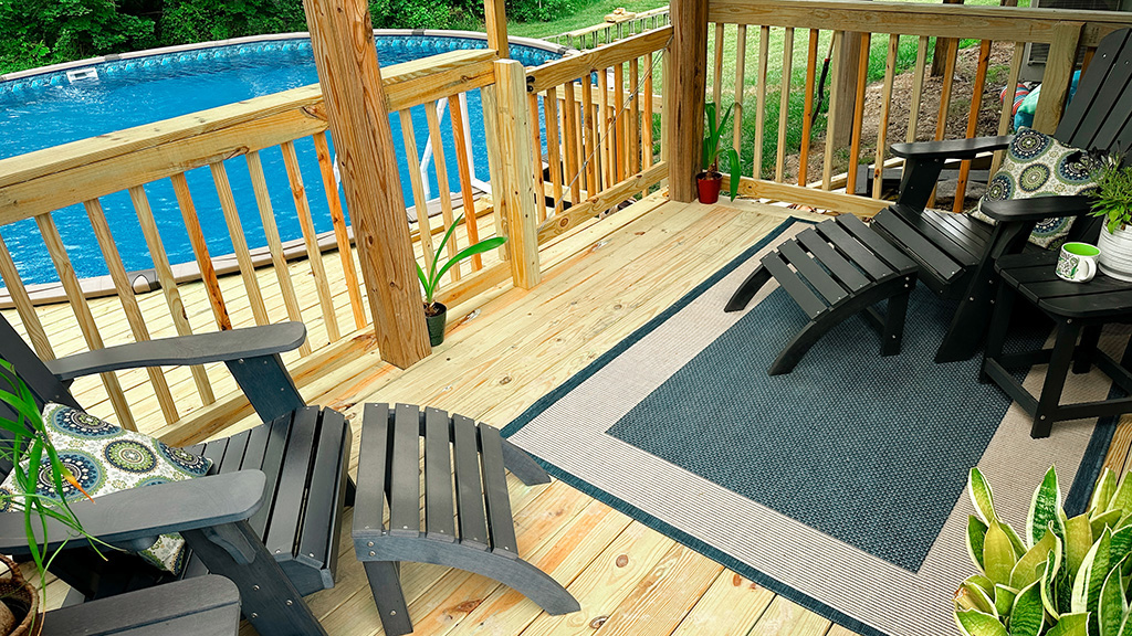 the deck is DONE… and sunset #36 of 52