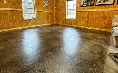 floor dye – half is half done